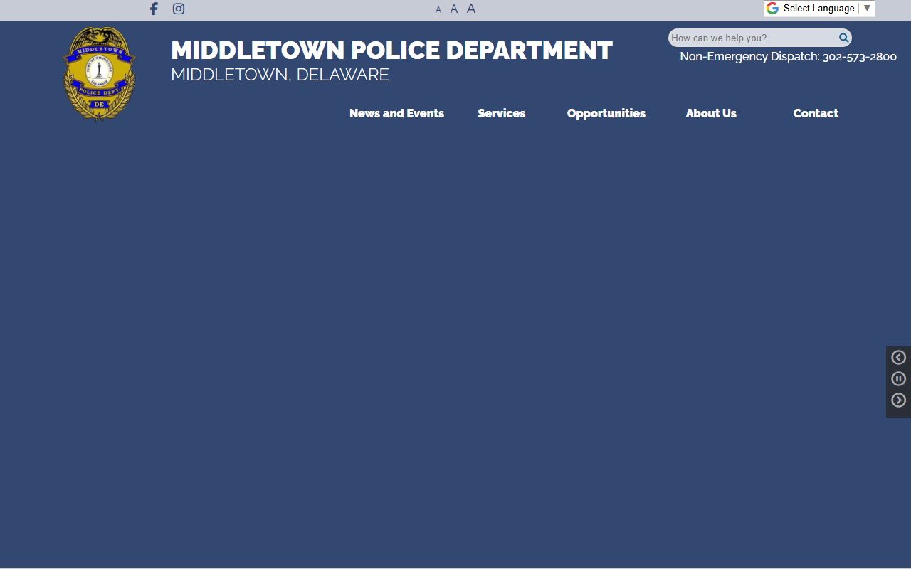Middletown Police Department for warrant records